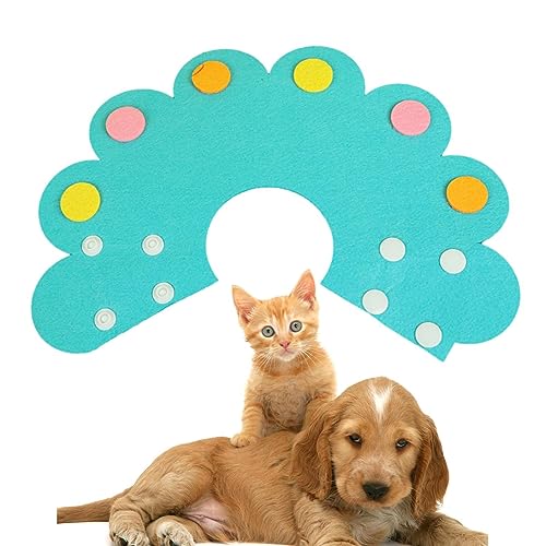 NEFLUM Katzen-Genesungshalsband, verstellbar, Anti-Leck-Sonnenblumen-Halsband, Haustiergesundheitsbedarf, für Katzen, Kätzchen, Welpen und Hunde von NEFLUM