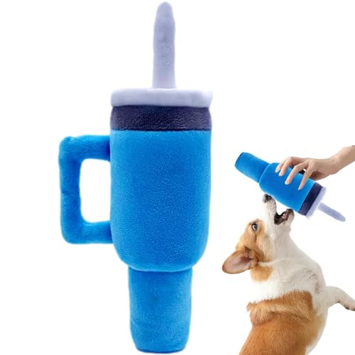 NEFLUM Plüsch-Hundespielzeug, langlebiges Kauspielzeug für Haustiere, langlebiges Plüsch- und Kauspielzeug für Welpen, Beißzahnbürste, weiches quietschendes Hundespielzeug für Mundpflege, von NEFLUM