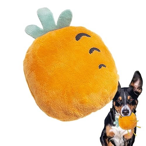NEFLUM Quietschendes Plüsch-Hundespielzeug | Plüsch-Hunde-Kauspielzeug in Fruchtform – Plüsch-Hundespielzeug für Haustierzahnen, gefülltes Hundespielzeug für kleine mittelgroße Hunde, von NEFLUM
