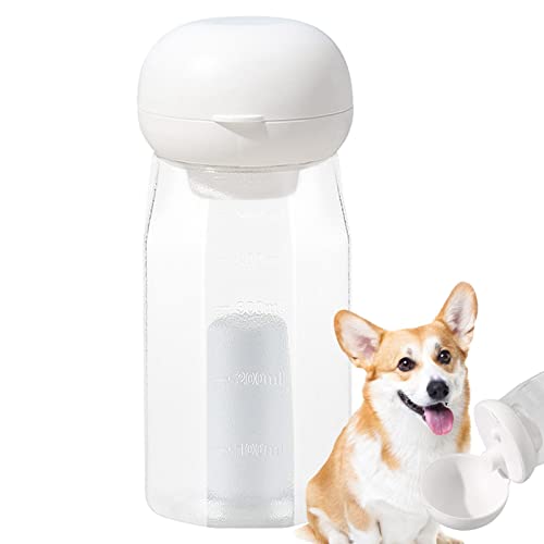 NEFLUM Reise-Wasserflasche für Hunde, 600 ml, große Kapazität, tragbare Hundewasserflasche, 2-in-1-Welpen-Wasserspender mit Müllbeutelhalter für Spaziergänge und Reisen im Freien von NEFLUM
