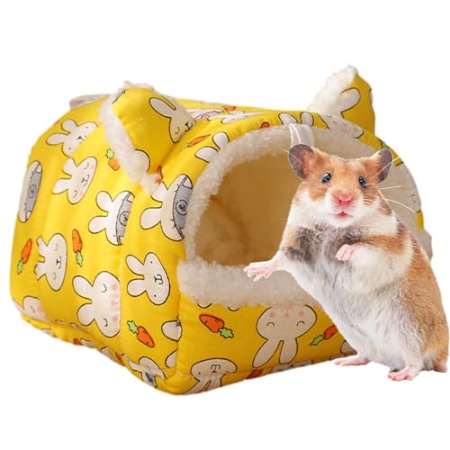 NEFLUM Schlafnest für Hamster, gemütliches Schlafhaus für Hamster, Frettchen, Kaninchen, Rennmäuse, Papageien von NEFLUM
