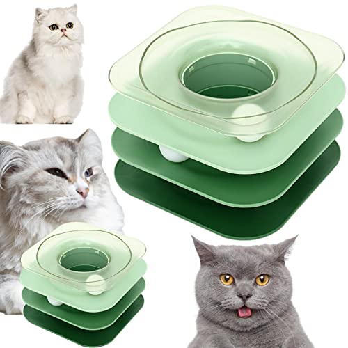 NEFLUM Spinnendes Katzenspielzeug für Indoor-Katzen, 3-stufig, interaktives Katzenspielzeug, Spinner, Haustierzubehör für Kätzchen, große und kleine, mittelgroße Katzen zum Spielen von NEFLUM