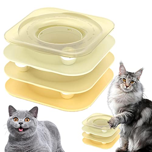 NEFLUM Cat Toys For Indoor Cats - Interactive Cat Toy Roller With 3-level,Pet Accessory For Kitten, Large And Small Medium Cats For Playing von NEFLUM