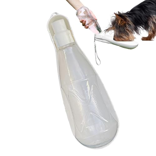 Reiseflasche für den Hundespaziergang, Wasserflaschenspender für Hunde | 450 ml Reisespender für Hunde zum Spazierengehen | Wasserauslaufsicherer Trinkspender für Welpen zum Wandern von NEFLUM