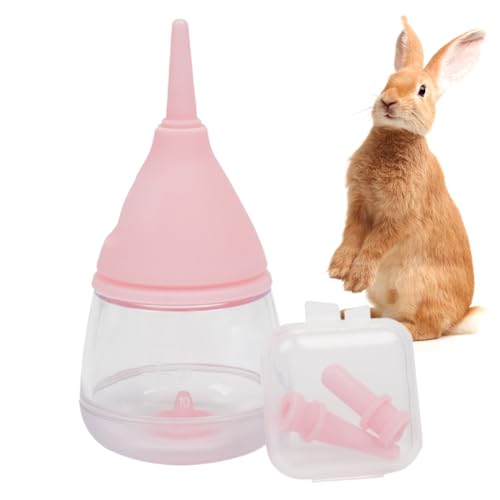 Welpenflaschen zum Stillen – 35 ml Cartoon-Wassertropfen-Design Kätzchen-Futterflaschen – Welpen-Milch-Futterspender mit Anti-Erstickungs-Design, Kätzchenzubehör für Katzen und Hunde Neflum von NEFLUM