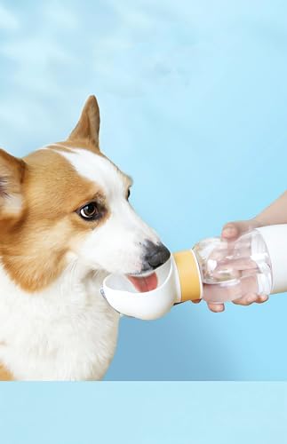 Hundewasserflasche, Haustier-Wasserflasche mit Hundefutterbehälter, auslaufsichere Haustier-Trinkflaschen für Outdoor-Spaziergänge, Wandern, Reisen, Weiß Hundewasserflasche, Haustier-Wasserflasche mit Hundefutterbehälter, auslaufsichere Haustier-Trinkflaschen für Outdoor-Spaziergänge, Wandern, Reisen, Weiß von NEIDE