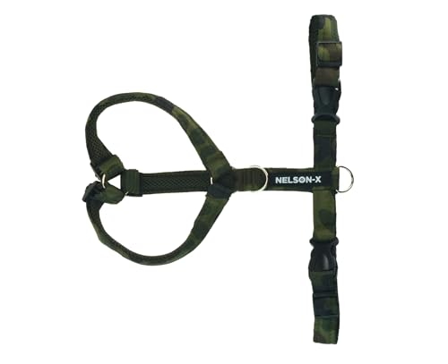 NELSON-X Soft Guard HUNDEGESCHIRR, GEFÜTTERT MIT WEICHEM MESH, KOMFORTABEL, LANGLEBIG (L, Moro) von NELSON-X