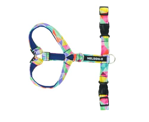 NELSON-X Soft Guard HUNDEGESCHIRR, GEFÜTTERT MIT WEICHEM MESH, KOMFORTABEL, LANGLEBIG (M, POLYGONE) von NELSON-X