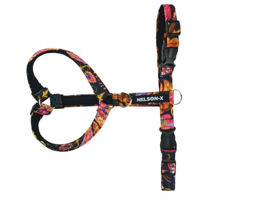 NELSON-X Soft Guard HUNDEGESCHIRR, GEFÜTTERT MIT WEICHEM MESH, KOMFORTABEL, LANGLEBIG (XXL, Folk) von NELSON-X