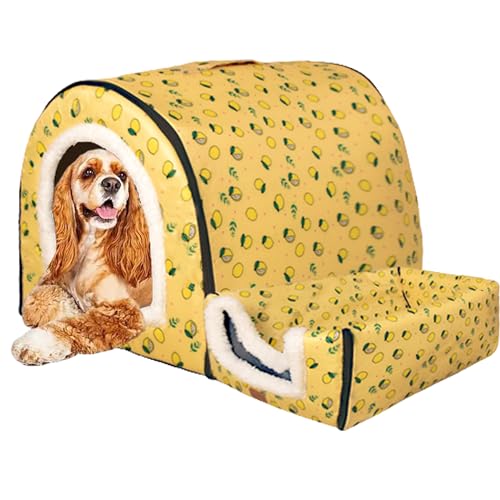 Anti-Angst-Hundebett Hundehaus, Haustierbett Welpenhaus Katzenhaus Hundehöhle Bett Katzenhaus Zwinger Haustiernest Hundesofa mit rutschfester Unterseite für kleine, mittelgroße Hunde, 38 x 38 x 19 cm, Anti-Angst-Hundebett Hundehaus, Haustierbett Welpenhaus Katzenhaus Hundehöhle Bett Katzenhaus Zwinger Haustiernest Hundesofa mit rutschfester Unterseite für kleine, mittelgroße Hunde, 38 x 38 x 19 cm, von NENIUX