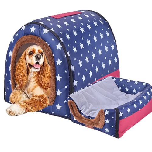 Anti-Angst-Hundebett Hundehaus, Haustierbett Welpenhaus Katzenhaus Hundehöhle Bett Katzenhaus Zwinger Haustiernest Hundesofa mit rutschfester Unterseite für kleine, mittelgroße Hunde, 48 x 52 x 30 cm, Anti-Angst-Hundebett Hundehaus, Haustierbett Welpenhaus Katzenhaus Hundehöhle Bett Katzenhaus Zwinger Haustiernest Hundesofa mit rutschfester Unterseite für kleine, mittelgroße Hunde, 48 x 52 x 30 cm, von NENIUX