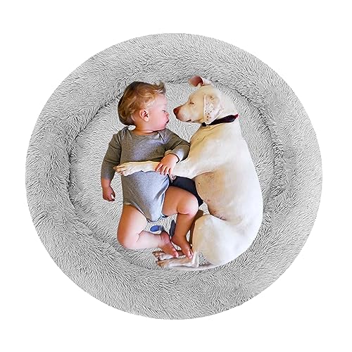 Donut Hundebett Katzenbett Hundekissen, Anti Angst Haustierbett Hundesofa, Maschinenwaschbar Hundehütte, Hundekorb Katzenkissen, Weich Katzenkorb für Kleine und Mittelgroße Hunde Katzen(120cm/47inch) Donut Hundebett Katzenbett Hundekissen, Anti Angst Haustierbett Hundesofa, Maschinenwaschbar Hundehütte, Hundekorb Katzenkissen, Weich Katzenkorb für Kleine und Mittelgroße Hunde Katzen(120cm/47inch) von NENIUX