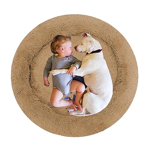 Donut Hundebett Katzenbett Hundekissen, Anti Angst Haustierbett Hundesofa, Maschinenwaschbar Hundehütte, Hundekorb Katzenkissen, Weich Katzenkorb für Kleine und Mittelgroße Hunde Katzen(140cm/55inch) Donut Hundebett Katzenbett Hundekissen, Anti Angst Haustierbett Hundesofa, Maschinenwaschbar Hundehütte, Hundekorb Katzenkissen, Weich Katzenkorb für Kleine und Mittelgroße Hunde Katzen(140cm/55inch) von NENIUX