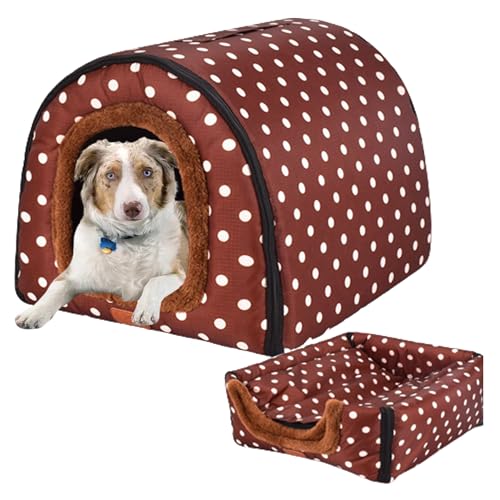 Haustier-Katzenhaus Hundebetten, waschbar, Hundehütte, Katzenhöhle, Hundehaus, Katzenhaus/Katzenhaus/Iglu-Bett mit rutschfester Unterseite für Haustiere, Welpen, Kätzchen, Innenbereich, 48 x 40 x 33 Haustier-Katzenhaus Hundebetten, waschbar, Hundehütte, Katzenhöhle, Hundehaus, Katzenhaus/Katzenhaus/Iglu-Bett mit rutschfester Unterseite für Haustiere, Welpen, Kätzchen, Innenbereich, 48 x 40 x 33 von NENIUX