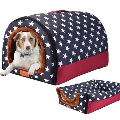 Haustier-Katzenhaus Hundebetten, waschbar, Hundehütte, Katzenhöhle, Hundehaus, Katzenhaus/Katzenhaus/Iglu-Bett mit rutschfester Unterseite für Haustiere, Welpen, Kätzchen, Innenbereich, 48 x 52 x 30 Haustier-Katzenhaus Hundebetten, waschbar, Hundehütte, Katzenhöhle, Hundehaus, Katzenhaus/Katzenhaus/Iglu-Bett mit rutschfester Unterseite für Haustiere, Welpen, Kätzchen, Innenbereich, 48 x 52 x 30 von NENIUX