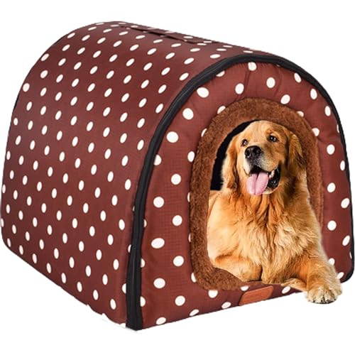 Haustierhaus für den Innenbereich, Haustiernest, Hundehaus, Hundebetten, Zwinger, abnehmbar, waschbar, Katzenbetten, Iglu-Bett mit rutschfester Unterseite für kleine, mittelgroße Hunde, Katzen, 48 x Haustierhaus für den Innenbereich, Haustiernest, Hundehaus, Hundebetten, Zwinger, abnehmbar, waschbar, Katzenbetten, Iglu-Bett mit rutschfester Unterseite für kleine, mittelgroße Hunde, Katzen, 48 x von NENIUX