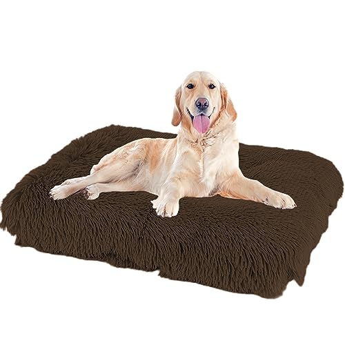 NENIUX Bequemes Hundekissen, Hundekissen, Matratze, Hundebetten, Zwinger-Pad, Haustierbett, Katzenpolster mit rutschfester Unterseite für mittelgroße und große Hunde, Haustiere, 122 x 85 x 12 cm, NENIUX Bequemes Hundekissen, Hundekissen, Matratze, Hundebetten, Zwinger-Pad, Haustierbett, Katzenpolster mit rutschfester Unterseite für mittelgroße und große Hunde, Haustiere, 122 x 85 x 12 cm, von NENIUX