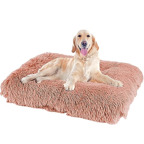 NENIUX Bequemes Hundekissen, Hundekissen, Matratze, Hundebetten, Zwinger-Pad, Haustierbett, Katzenpolster mit rutschfester Unterseite für mittelgroße und große Hunde, Haustiere, 78 x 55 x 10 cm, Rosa NENIUX Bequemes Hundekissen, Hundekissen, Matratze, Hundebetten, Zwinger-Pad, Haustierbett, Katzenpolster mit rutschfester Unterseite für mittelgroße und große Hunde, Haustiere, 78 x 55 x 10 cm, Rosa von NENIUX
