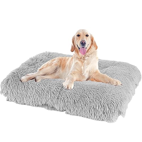 NENIUX Bequemes Hundekissen, Hundekissen, Matratze, Hundebetten, Zwinger-Pad, Haustierbett, Katzenpolster mit rutschfester Unterseite für mittelgroße und große Hunde, Haustiere, 78 x 55 x 10 cm, Grau NENIUX Bequemes Hundekissen, Hundekissen, Matratze, Hundebetten, Zwinger-Pad, Haustierbett, Katzenpolster mit rutschfester Unterseite für mittelgroße und große Hunde, Haustiere, 78 x 55 x 10 cm, Grau von NENIUX