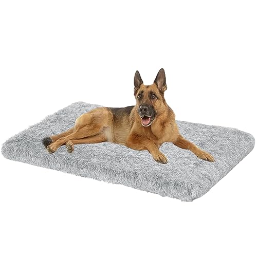 NENIUX Dog Beds Hundekäfig-Matratze, rutschfestes Haustierkissen, Katzenpolster, Hundekissen, Hundehütte, Welpenbett mit abnehmbarem waschbarem Bezug für große, mittelgroße und kleine Hunde, 100 x 60 von NENIUX