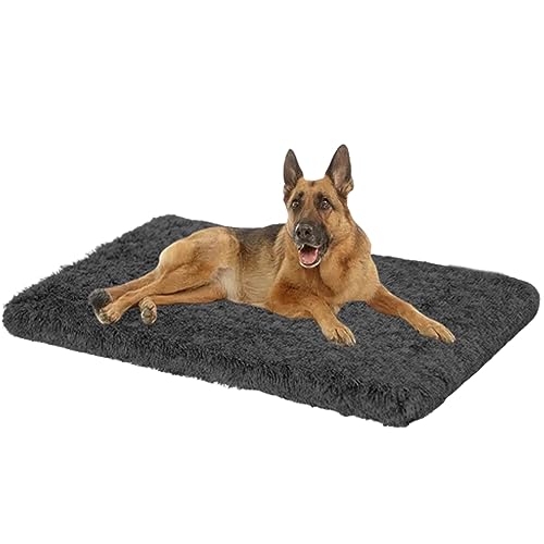 NENIUX Dog Beds Hundekäfig-Matratze, rutschfestes Haustierkissen Katzenunterlage, Hundekissen, Hundehütte, Welpenbett mit abnehmbarem waschbarem Bezug für große, mittelgroße und kleine Hunde, 50 x 40 von NENIUX