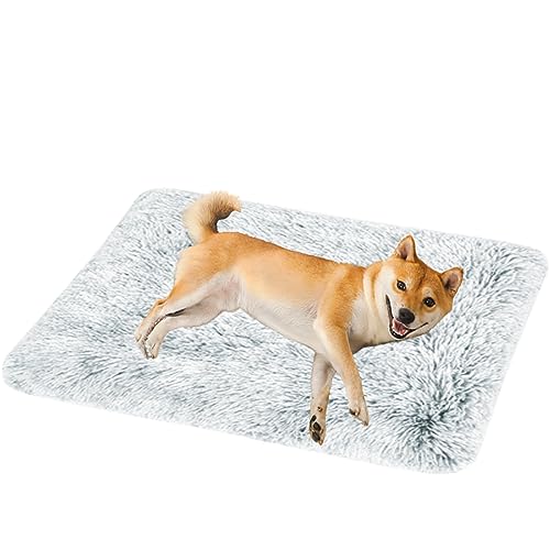 NENIUX Matratze für Hundekäfige, Katzenunterlage, Hundebetten, Hundekäfige, Hundekissen, Betten mit rutschfester Unterseite für große, mittelgroße und kleine Hunde, 50 x 40 x 5 cm, Grau von NENIUX