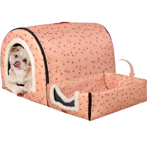 Puppy House Pet Beds Kennel, Washable Dog House Pet House Cat Beds Dog Beds Pet Nest Pet Shelter Cat Cave Bed with Removable Cushion for Small Medium Dogs,30x31x19cm,Style5 von NENIUX