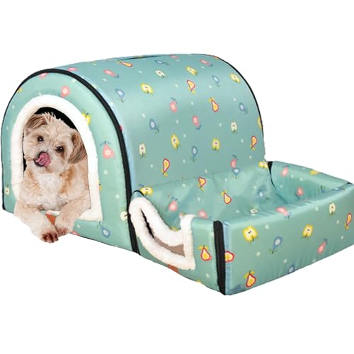 Puppy House Pet Beds Kennel, Washable Dog House Pet House Cat Beds Dog Beds Pet Nest Pet Shelter Cat Cave Bed with Removable Cushion for Small Medium Dogs,37x18x10cm,Style4 von NENIUX