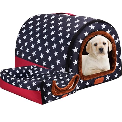 Waschbare Hundehütte, Welpenhaus, Zwinger-Pad, Haustier-Sofakissen, Katzen-Nistkissen, Katzenhaus, Haustierbett mit rutschfester Unterseite für kleine, mittelgroße Hunde, Katzen, 48 x 52 x 30 cm, Waschbare Hundehütte, Welpenhaus, Zwinger-Pad, Haustier-Sofakissen, Katzen-Nistkissen, Katzenhaus, Haustierbett mit rutschfester Unterseite für kleine, mittelgroße Hunde, Katzen, 48 x 52 x 30 cm, von NENIUX