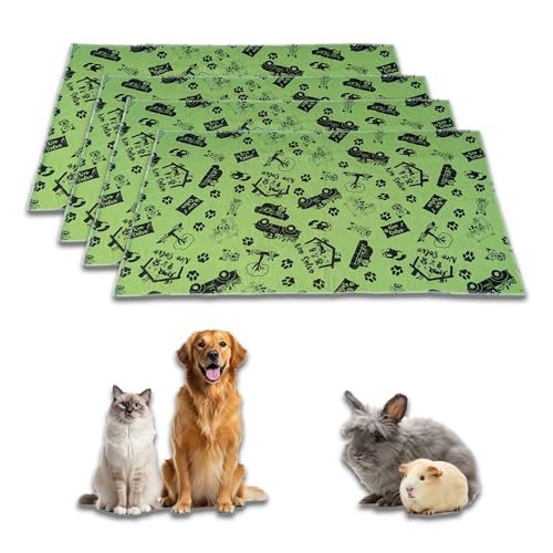 NEO SOLVO 2 Stück Trainingspads – Grun - 60x90cm – waschbar & Reusable PIPI Pads – saugfähig, wasserdicht, rutschfest – für Hunde, Katzen, Welpen von NEO SOLVO
