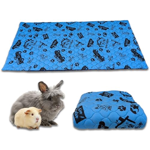 NEO SOLVO Käfigeinlage für Kaninchen und Meerschweinchen mit Abnehmbarer Fleece-Tunneldecke - perfekte Einstreu für Innenkäfige und C&C - saugfähig, wasserdicht - 60 x 50 cm - Dunkelblau NEO SOLVO Käfigeinlage für Kaninchen und Meerschweinchen mit Abnehmbarer Fleece-Tunneldecke - perfekte Einstreu für Innenkäfige und C&C - saugfähig, wasserdicht - 60 x 50 cm - Dunkelblau von NEO SOLVO