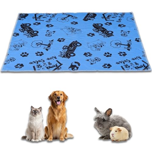 NEO SOLVO Trainingspads – Blau - 70x105cm – waschbar & Reusable PIPI Pads – saugfähig, wasserdicht, rutschfest – für Hunde, Katzen, Welpen von NEO SOLVO