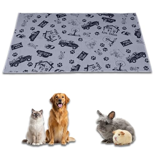NEO SOLVO Trainingspads – Grau - 60x120cm – waschbar & Reusable PIPI Pads – saugfähig, wasserdicht, rutschfest – für Hunde, Katzen, Welpen von NEO SOLVO