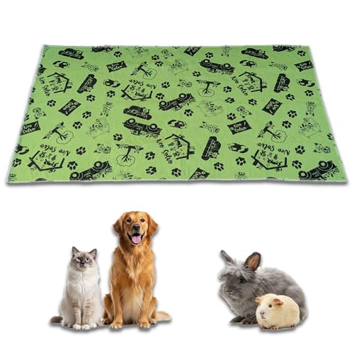 NEO SOLVO Trainingspads – Grun - 70x140cm – waschbar & Reusable PIPI Pads – saugfähig, wasserdicht, rutschfest – für Hunde, Katzen, Welpen von NEO SOLVO