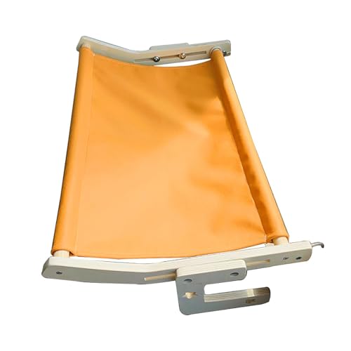 Fensterbank für Katzenbank, Stabiler Holzrahmen, hängendes Katzenbett, belastbar bis zu 20 kg, Hängematte für Katzen im Innenbereich, Fenstersitzmatte – einfach anzupassen – für (Color : Orange, Siz Fensterbank für Katzenbank, Stabiler Holzrahmen, hängendes Katzenbett, belastbar bis zu 20 kg, Hängematte für Katzen im Innenbereich, Fenstersitzmatte – einfach anzupassen – für (Color : Orange, Siz von NEOFEN
