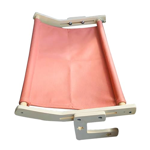 Fensterbank für Katzenbank, Stabiler Holzrahmen, hängendes Katzenbett, belastbar bis zu 20 kg, Hängematte für Katzen im Innenbereich, Fenstersitzmatte – einfach anzupassen – für (Color : Pink, Size Fensterbank für Katzenbank, Stabiler Holzrahmen, hängendes Katzenbett, belastbar bis zu 20 kg, Hängematte für Katzen im Innenbereich, Fenstersitzmatte – einfach anzupassen – für (Color : Pink, Size von NEOFEN