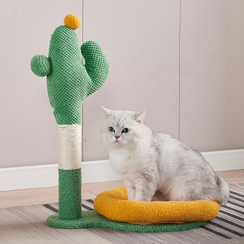 Kaktus-Katzenbaum für Hauskatzen, Katzenkletterbaum, Katzenspielturm, Katzenkratzbaum (Color : 2) von NEOFEN