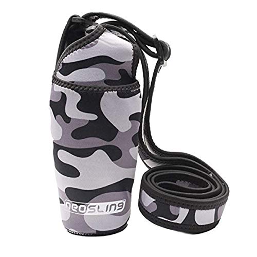 NEOSLING H2O4K9 Deluxe Flaschenträger mit Fronttasche aus Neopren, Camouflage von NEOSLING