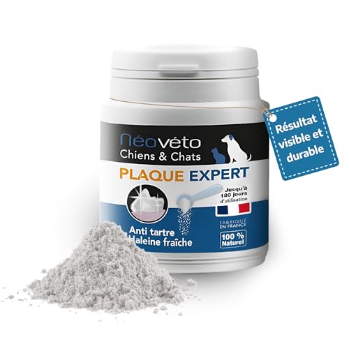 NEOVETO – Expert Organic Active Plate – 100 g – gegen Zahnstein, Mundgeruch – natürliche Zahnpflege für Hunde und Katzen – bis zu 100 Tage Heilung von NEOVETO