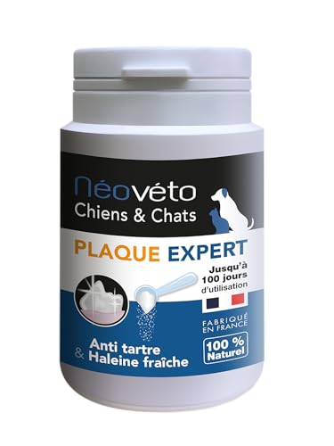NEOVETO – Expert Organic Active Plate – 60 g – gegen Zahnstein, Mundgeruch – natürliche Zahnpflege für Hunde und Katzen – bis zu 100 Tage Heilung von NEOVETO