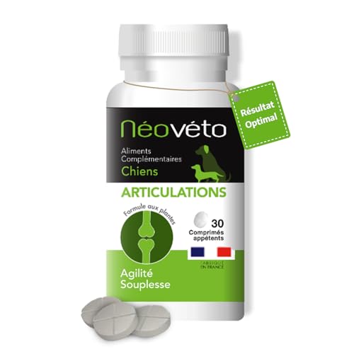 NEOVÉTO – Hundegelenke – 30 natürliche Tabletten – Arthrose bei Hunden – Entzündungshemmend – Vom Veterinärdienst zugelassene Wirkstoffe von NEOVETO