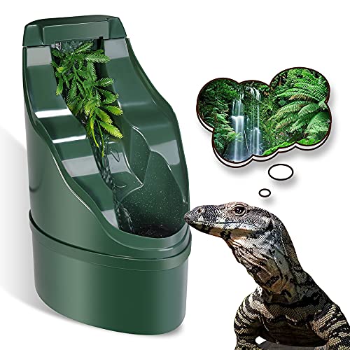 Neptonion Reptil Chamäleon Cantina Trinkbrunnen Wassertropfer kommt mit Fütterung Zange und Frosted Pinzette für Amphibien Insekten Eidechse Schildkröte Schlange Spinne Frosch Gecko von NEPTONION