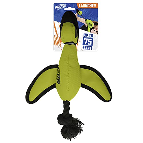 Nerf Dog Große Ente aus Nylon, interaktives Design, Grün von NERF