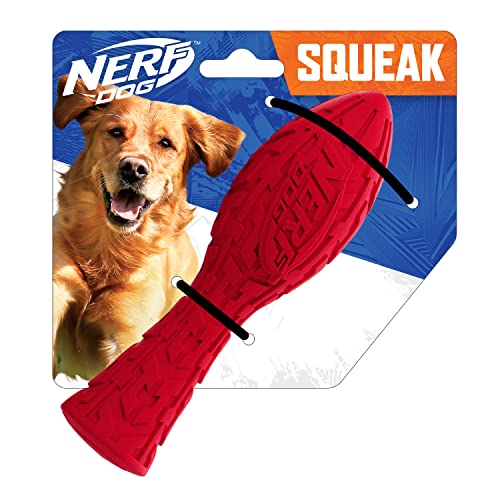 Nerf Dog Tire Quietschen Aero Hundespielzeug, mittlere bis große, Rot von NERF