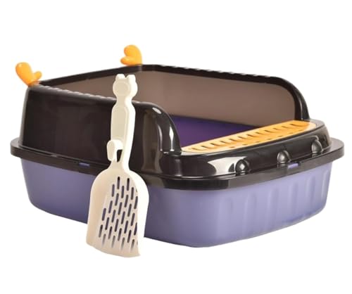 Katzentoilette Für Katzen Katzentoilette Mit Offener Oberseite, Katzensandkasten, Kätzchentoilette, Bettpfanne, Katzentoilette Mit Hohen Seiten Für Kätzchen Im Innenbereich Katzenklo Für Katzen(Purple Katzentoilette Für Katzen Katzentoilette Mit Offener Oberseite, Katzensandkasten, Kätzchentoilette, Bettpfanne, Katzentoilette Mit Hohen Seiten Für Kätzchen Im Innenbereich Katzenklo Für Katzen(Purple von NESPIQ