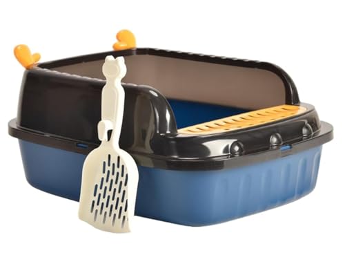 Katzentoilette Für Katzen Katzentoilette Mit Offener Oberseite, Katzensandkasten, Kätzchentoilette, Bettpfanne, Katzentoilette Mit Hohen Seiten Für Kätzchen Im Innenbereich Katzenklo Für Katzen(Blue) Katzentoilette Für Katzen Katzentoilette Mit Offener Oberseite, Katzensandkasten, Kätzchentoilette, Bettpfanne, Katzentoilette Mit Hohen Seiten Für Kätzchen Im Innenbereich Katzenklo Für Katzen(Blue) von NESPIQ