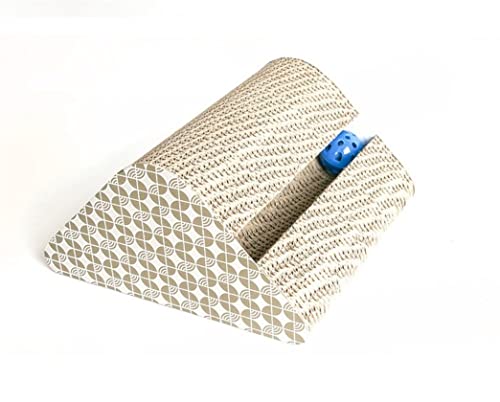 NESPIQ Kratzbrett Katzen Cat Scratcher Karton Mit Abnehmbarem Katzenminze-Kratzpad Mit Kugel 2-in-1-Katzenkratzer Aus Wellpappe Katzenkratzbretter NESPIQ Kratzbrett Katzen Cat Scratcher Karton Mit Abnehmbarem Katzenminze-Kratzpad Mit Kugel 2-in-1-Katzenkratzer Aus Wellpappe Katzenkratzbretter von NESPIQ