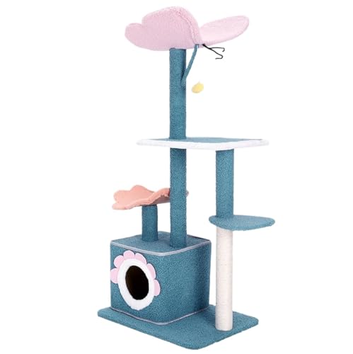 NESPIQ Katzenkratzbaum Katzenmöbel Hoher Kratzbaum Für Hauskatzen, Schmetterlings-Katzenturm, Mit Sisal Überzogene Kratzbäume, Gemütliche Eigentumswohnung Kratzbaum Für Katzen NESPIQ Katzenkratzbaum Katzenmöbel Hoher Kratzbaum Für Hauskatzen, Schmetterlings-Katzenturm, Mit Sisal Überzogene Kratzbäume, Gemütliche Eigentumswohnung Kratzbaum Für Katzen von NESPIQ