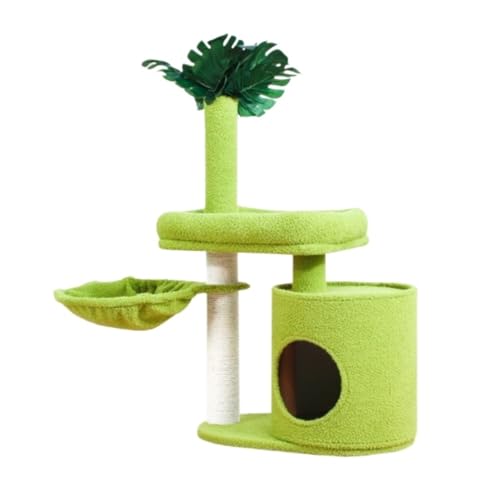 NESPIQ Katzenkratzbaum Katzenmöbel Kratzbaumturm Für Hauskatzen Mit Sisal-Kratzbaum, Plüsch-Katzenhaus Mit Künstlichen Blättern Kratzbaum Für Katzen NESPIQ Katzenkratzbaum Katzenmöbel Kratzbaumturm Für Hauskatzen Mit Sisal-Kratzbaum, Plüsch-Katzenhaus Mit Künstlichen Blättern Kratzbaum Für Katzen von NESPIQ