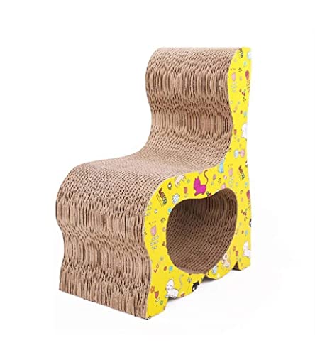 NESPIQ Kratzbrett Katzen Cat Scratcher Karton Kratzunterlage Stuhl Wellpappe Kratzunterlage Katzentrainingsspielzeug Für Große Katzen Und Kätzchen Katzenkratzbretter NESPIQ Kratzbrett Katzen Cat Scratcher Karton Kratzunterlage Stuhl Wellpappe Kratzunterlage Katzentrainingsspielzeug Für Große Katzen Und Kätzchen Katzenkratzbretter von NESPIQ